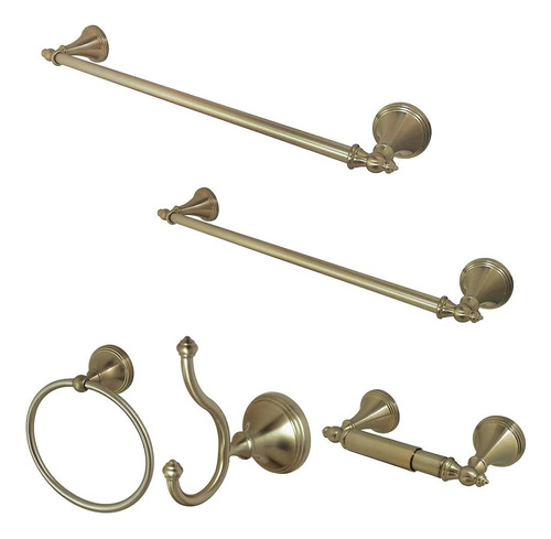 Kingston Brass Bahksn Naples Juego De Accesorios Para Baño, 