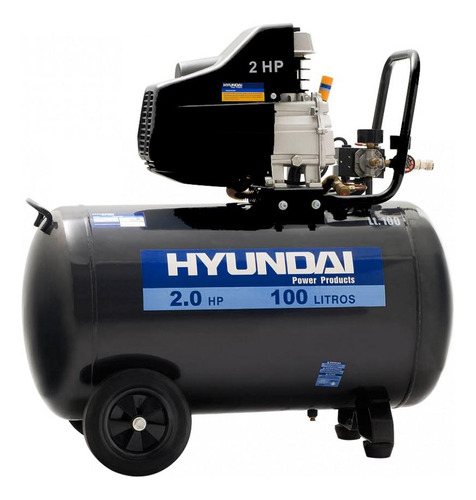 Compresor Hyundai 82hyhm100d Monofasico 2hp 100lts