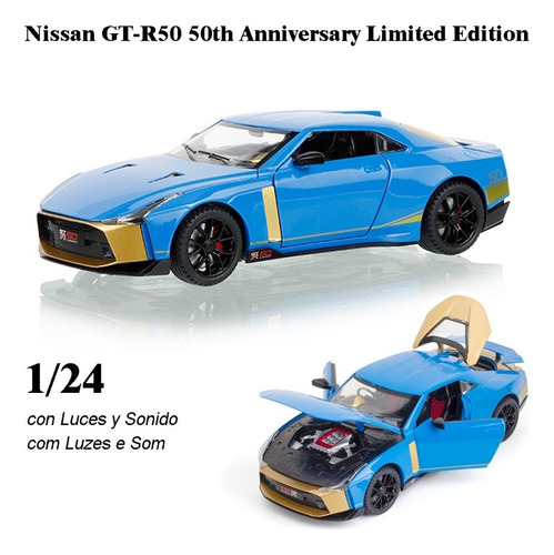 Nissan Gt R50 50th Edición Limitada Miniatura Metal Coche