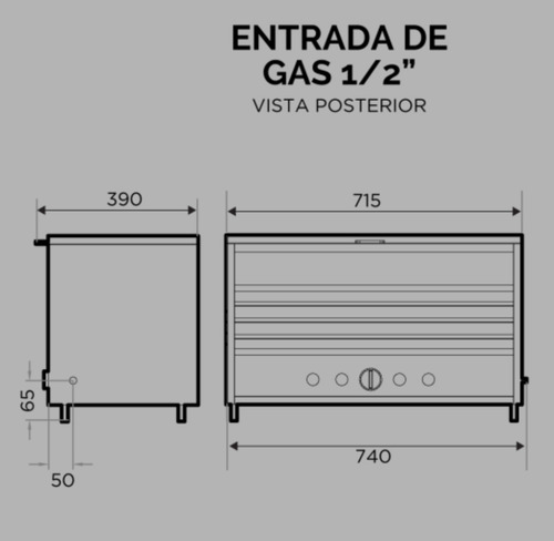 Imagen 7 de 10 de Panchera Sol Real Super Pancho 72 Cm Mediana Acero Inox 066