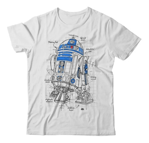 Remera Star Wars R2 D2 Arturito Niño Niña Algodon Premium