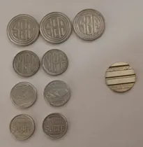 Comprar Fichas Cospeles Monedas Subterráneo Lote 10 Unidades