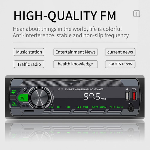 Radio Din Simple Estéreo De Coche Con Estéreo De Coche Di
