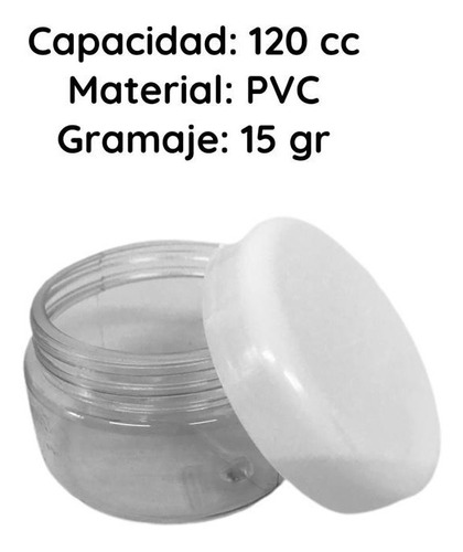 Imagen 6 de 10 de Envases Plasticos Para Cosmetica 120 Cc Cristal Pvc X 230 Un