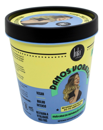 Lola Danos Vorazes Mascara Reparadora Pelo Dañado 450gr 3c