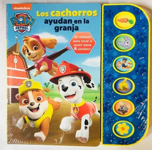 Libro Cachorros En La Granja 6 Botones