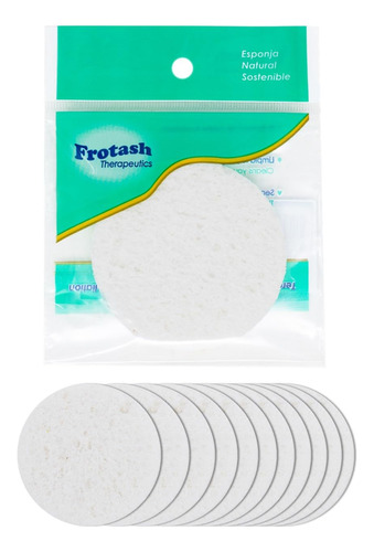 Frotash Esponja Facial Natural Para Limpieza Diaria, Exfolia