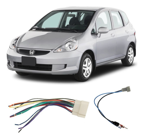 Kit Chicote Multimídia Honda Fit 2004 A 2008