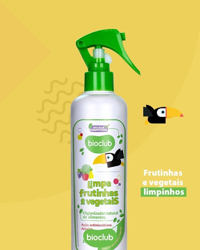 Imagem 1 de 6 de Limpa Frutinha E Vegetais Bioclub Baby Orgânico Higienizador