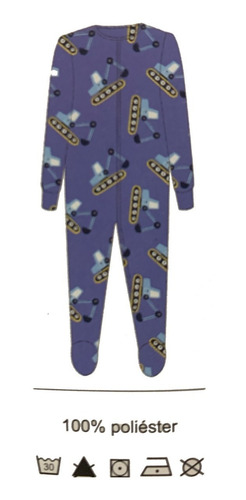 Pijama Enterito Con Patitas De Polar Urb Para Niña O Niño
