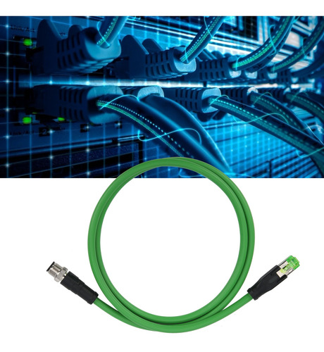 Cable De Red M12 A Rj45 De 4 Pines Para Industrial