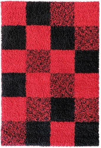 Alfombra Shaggy Niza D5 150x200 Rojo 