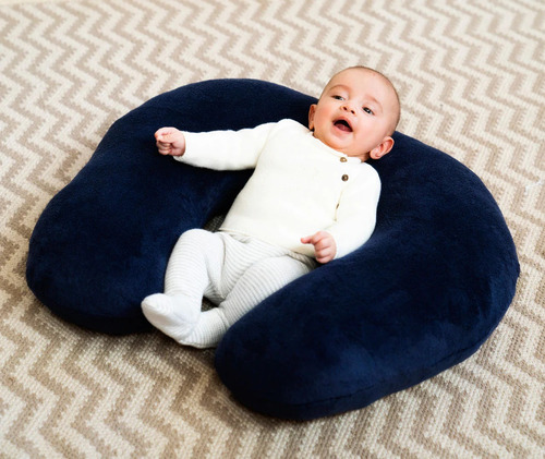 Cojin De Lactancia Almohada Embarazo Multiusos Azul