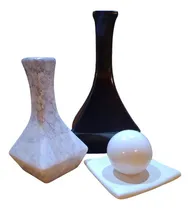 Comprar Jarrones De Cerámica-plato Y Esfera- Centro De Mesa- Combo 