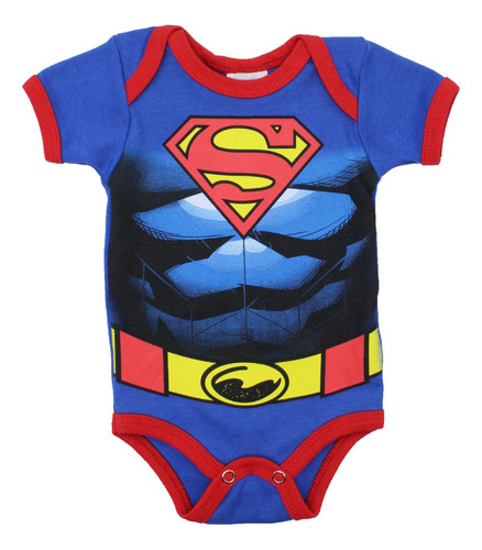  Pañalero Superman Disfraz Con Musculos - Ropa De Bebe