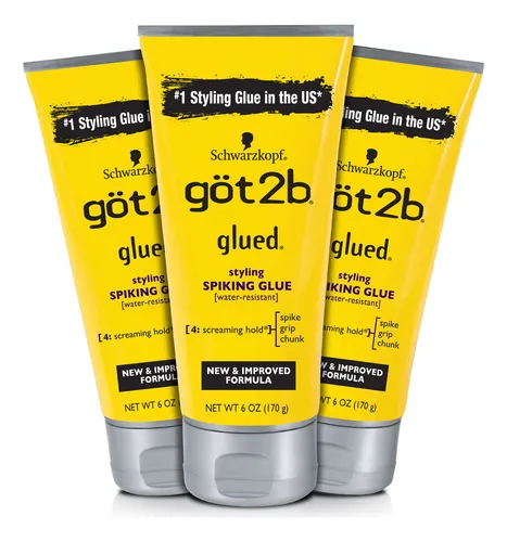 Got2b Got2b Pegado Encolado Pegamento De Cabello, 6 Onzas (c