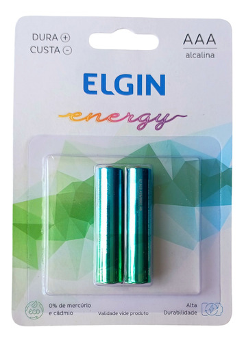Pilha Elgin Aaa 1,5 V Super Alcalina C/2 82154