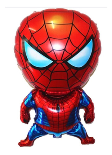 1 Globo Metalizado Spiderman Diseño A Elección 