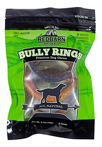 3pk - Redbarn Bully Anillos, Net Wt 2.7 Oz