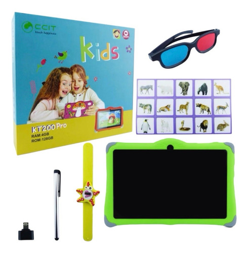 Tablet Android Kt200 Pro P/ Niños Memoria 128 Gb Ram 4 G