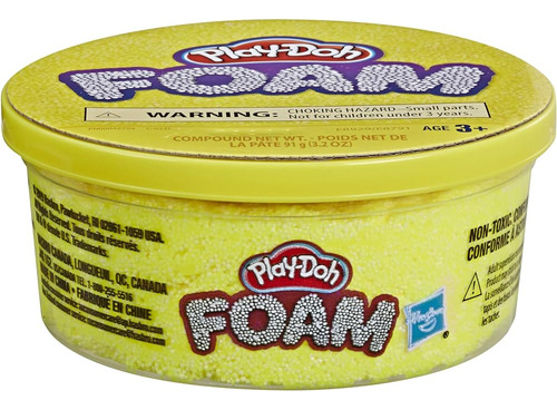 Play-doh Foam Yellow Lata Individual De Espuma De Modelar No