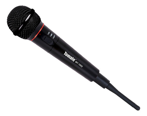 Microfone Tomate MT-1002 Dinâmico Direcional cor preto