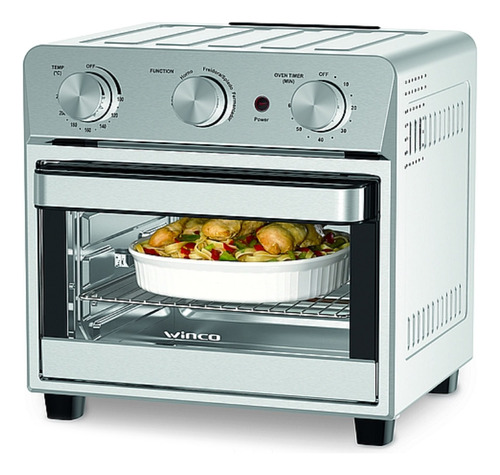 Horno Freidora De Aire Winco W904 Spiedo Acero Inox 