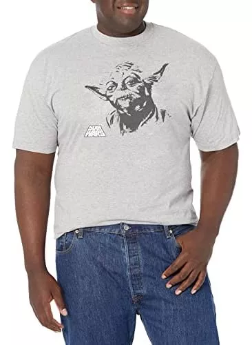 Camiseta Masculina Manga Curta Yoda Star Wars Branco