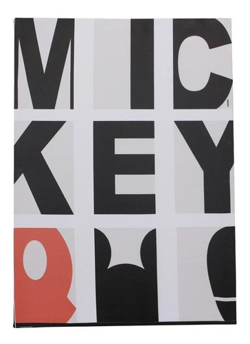 Quadro Canvas 70 X 50 Cm Mickey Tipografia 10081077