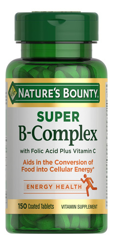 Suplemento Nature's Bounty Super B Complex Com Mais Vitamina