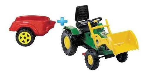 Tractor Pedal Cadena Farmer + Remolque Pala Biemme 3 A 6 Año