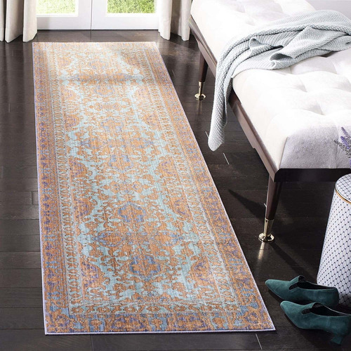 Valencia Collection Val102a Alfombra Decorativa Desgast...