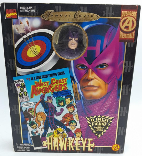 Avengers Famous Cover Hawkeye Toy Biz Marvel Trujillo S (Usado)