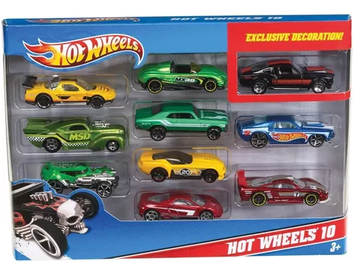 Carrinho Colecionador Hot Wheels Kit C/ 10 Unidades Sortidos