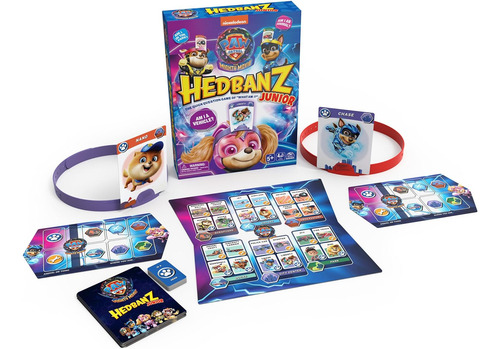 Hedbanz Junior Paw Patrol The Mighty Movie Game Games: Juego