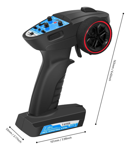 2 En 1 Esc Y Receptor Con 3ch 2,4g Rc Transmisor Esc Control