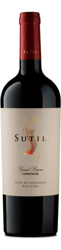 Botella de vino Sutil Gran Reserva Carmenere 750ml