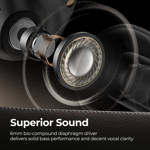 Auriculares Soundpeats, Negro/recargable/bluetooth