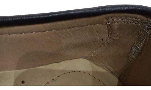 Imagen 4 de 6 de Zapato Cuero Negro Clásico Media Suela Con Cordón Hombre