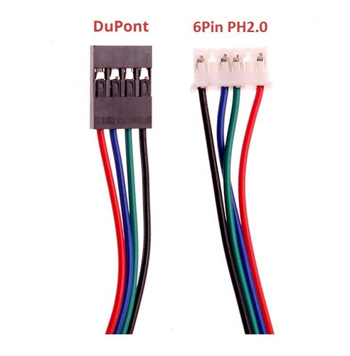5stk 1m ph2.0-xh2.54 cable los conectores o enchufes para nema 16/nema 17 motor PAP PVC ♡