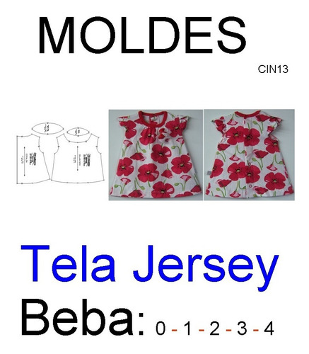 Molderia Industrial Para Vestido De Beba Tela Jersey