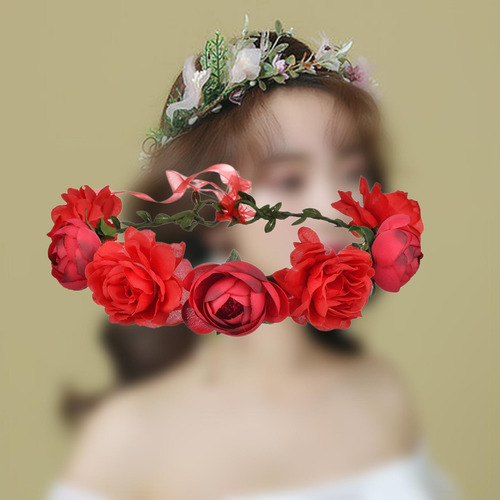 Diadema De Flores Corona De Flores Para El Cabello Diadema