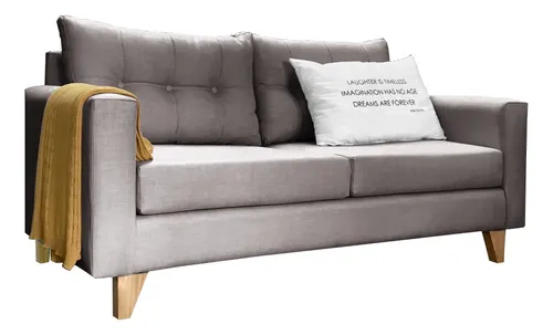 comprar Sillon Sofa 2 Cuerpos Nordico Escandinavo Línea Premium Lino