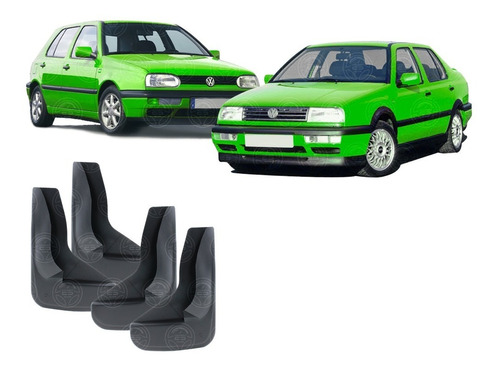 Kit 4 Loderas Pantaletas Plastico Rigido Golf A3 Jetta Mk3