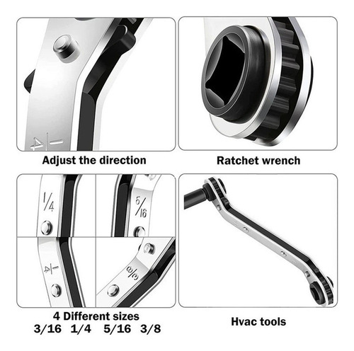 Llave De Servicio Hvac, Trinquete For Válvula De Aire