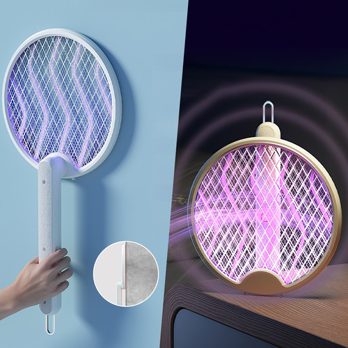 Raqueta Eléctrica Mata Moscas Y Mosquitos Recargable Luz Led