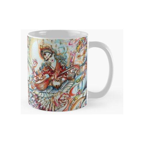 Taza Felicidad Musical - Ganesha Saraswati Calidad Premium