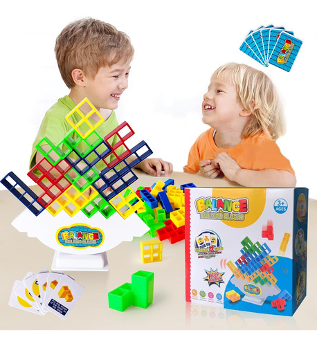 Torre Tetris Juego De Equilibrio Didáctico Tetra Tower 48pcs