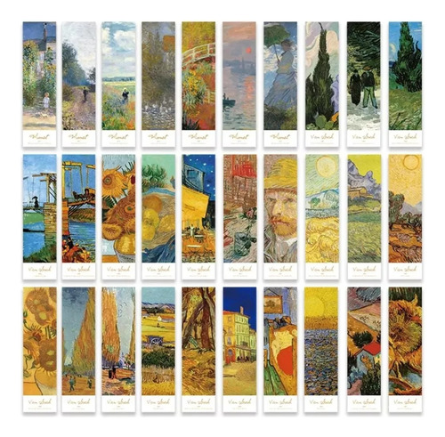 Marcador/separador De Paginas Diseño Pinturas Van Gogh/monet