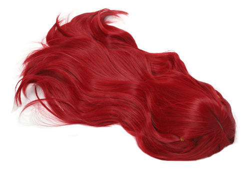 / Peluca Larga Roja Para Cosplay, Pelucas Rectas Bang